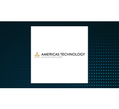 Image about Americas Technology Acquisition (NYSEARCA:ATA) Shares Cross Above Two Hundred Day Moving Average of $10.59