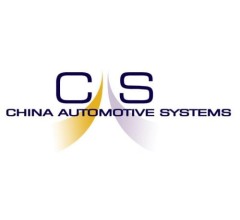 Image for China Automotive Systems (NASDAQ:CAAS) Posts  Earnings Results