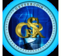 Image for GeyserCoin (GSR) Tops 1-Day Trading Volume of $121.00