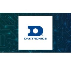 Image about Daktronics (NASDAQ:DAKT) Shares Pass Above Two Hundred Day Moving Average of $9.04