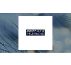 Image about Friedman Industries (NYSEAMERICAN:FRD) Share Price Passes Above 200 Day Moving Average of $0.00