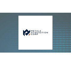 Image for FY2024 EPS Estimates for Metals Acquisition Limited Cut by Analyst (NYSE:MTAL)