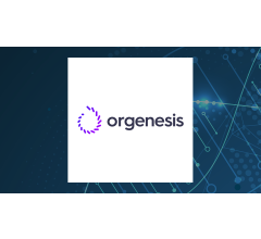 Image about Orgenesis (NASDAQ:ORGS)  Shares Down 3.3%