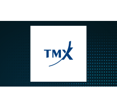 Image about TMX Group (TSE:X) Stock Price Passes Above 200 Day Moving Average of $32.45